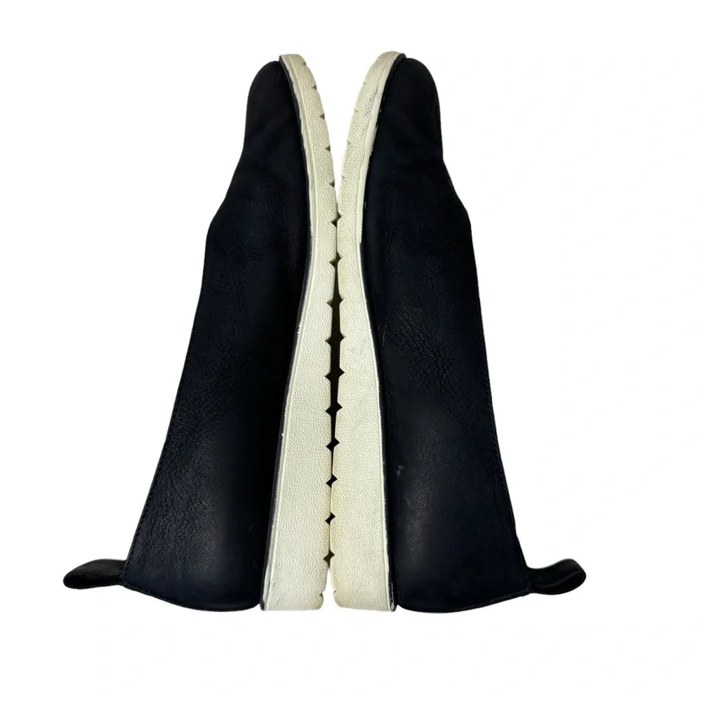 Eileen Fisher Humor Wedge Ballet Flat in‎ Suede Black 6.5
